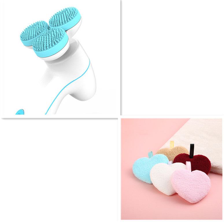 Electric Silicone Smart Massage Facial Cleanser