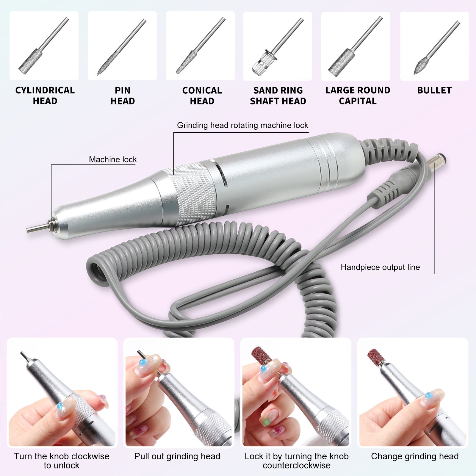 Professional Rechargeable Nail Drill Machine
