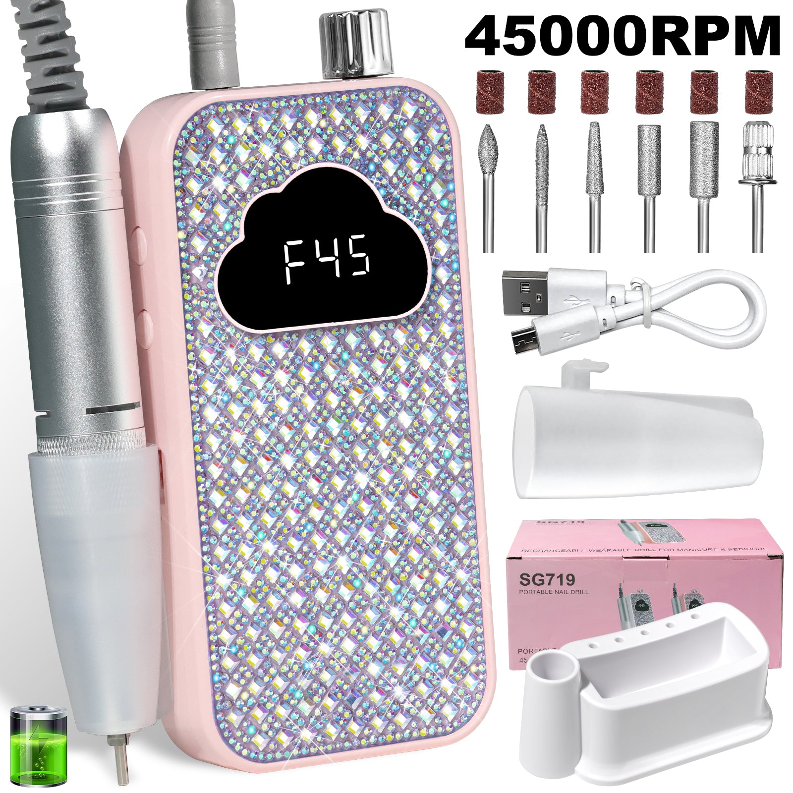 Professional Rechargeable Nail Drill Machine